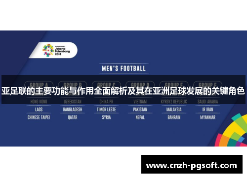 亚足联的主要功能与作用全面解析及其在亚洲足球发展的关键角色